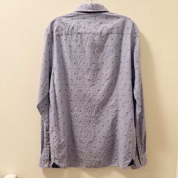 Pepe Jeans Floral Poplin Button Down Shirt - Size Medium - Picture 3 of 10